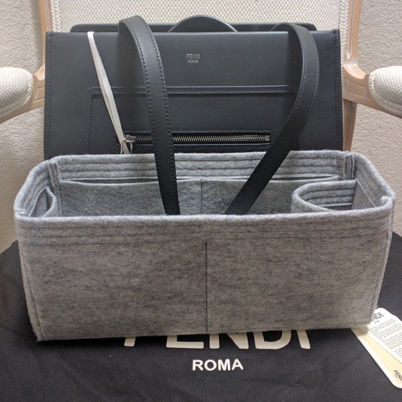 FENDI Runaway Leather Top Handle Satchel Bag Purse - Picture 2 of 5